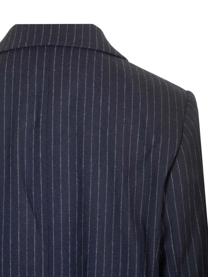 A.P.C. Double-Breasted Blazer Jackets - Blue | 5e3b765fb3526563944a647b7e8be6e2aec7ee45