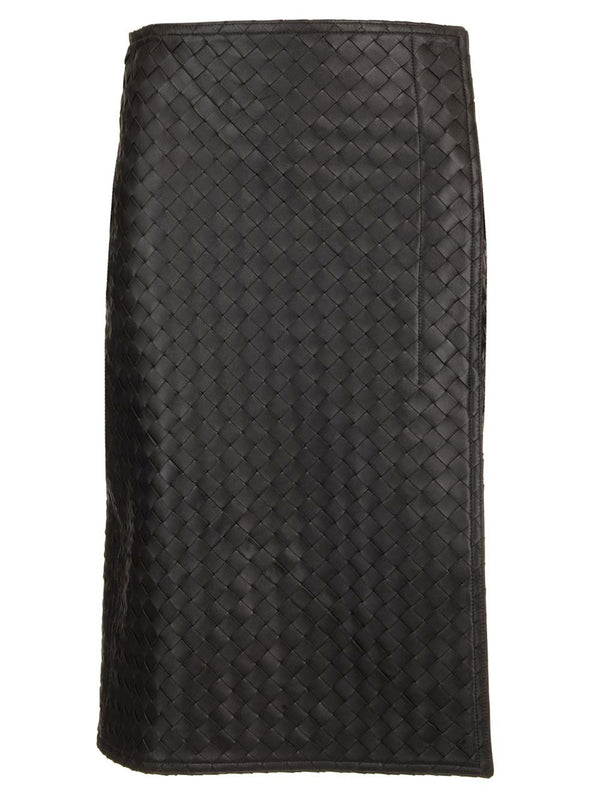 Leather Pencil Skirt Skirts Brown