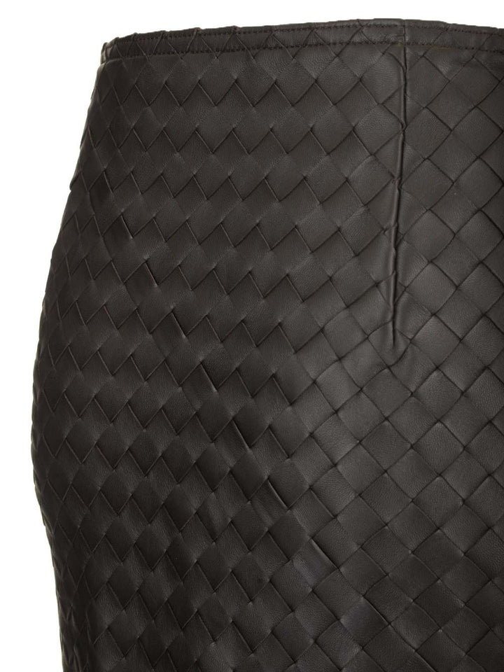 Bottega Veneta Leather Pencil Skirt Skirts - Brown | babb40e2ad252f93f0dd501214c4a37a76ba1400