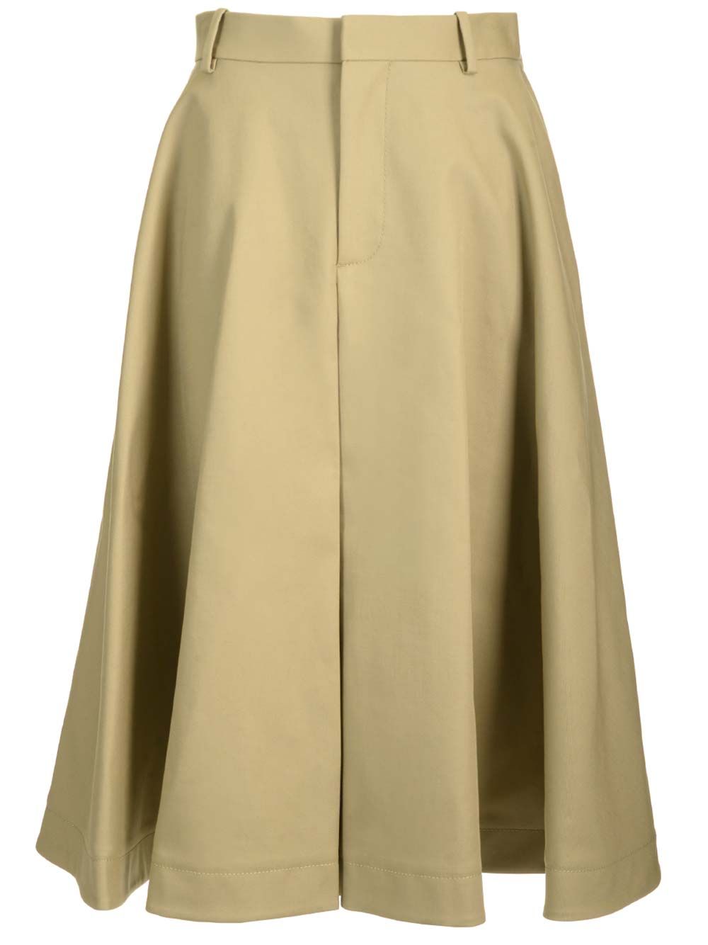 Bottega Veneta Wide Skirt With Ruffles Skirts - Beige | bf722abe99ff27b4352473fd4d8d048b143844c4