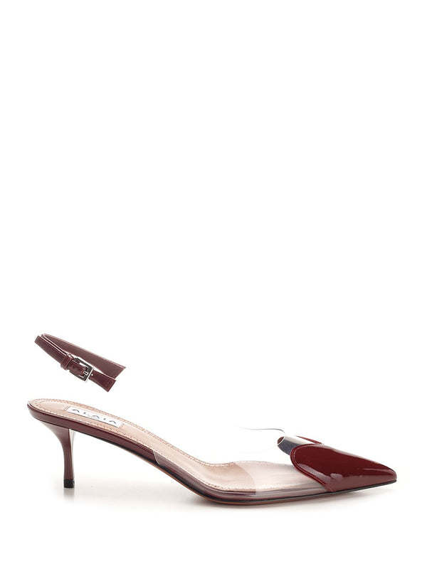 Le CœUr Patent Leather Slingback Pumps Bordeaux