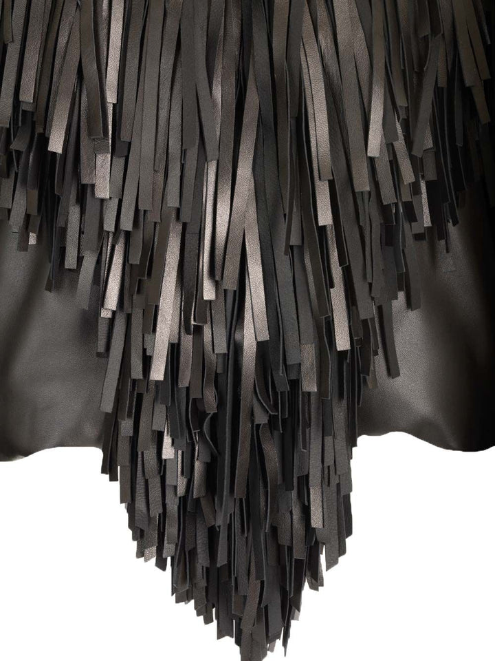 AlaÏA Fringed Bomber Jacket Jackets - Black | af16d116fb730b17a62ca67d2f3dd7c78453e090