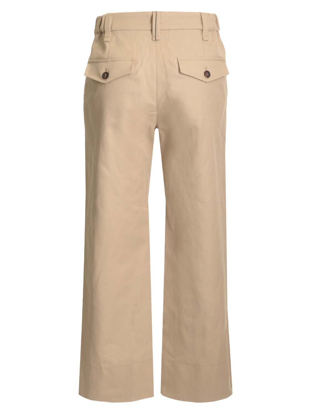 Brunello Cucinelli Straight Leg Trousers - Beige | 561d681178f96e4b2cc909018a3612e4e03147b2