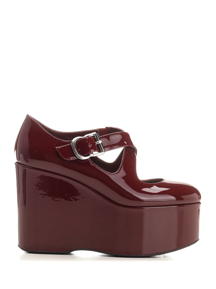 AlaÏA Crossed Wedges Scarpe basse - Bordeaux | d95319a7c465e516cc0d8b7851e53efb826aeb33