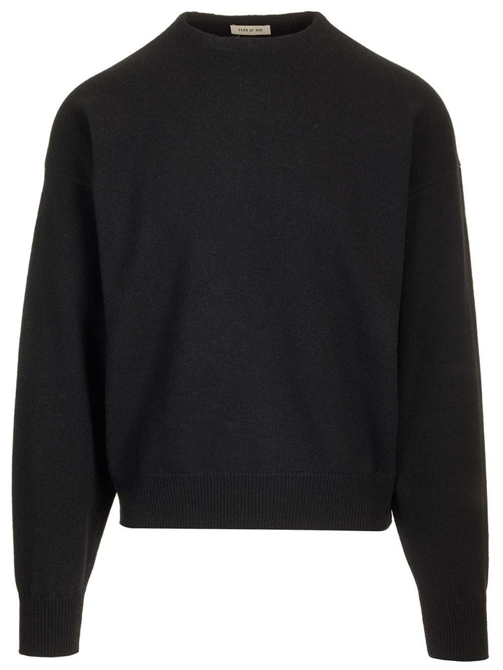 Fear Of God Merino Wool Crewneck Sweater Knitwear - Black | fed843eafafac0428854ca07368ac4fd08362e10