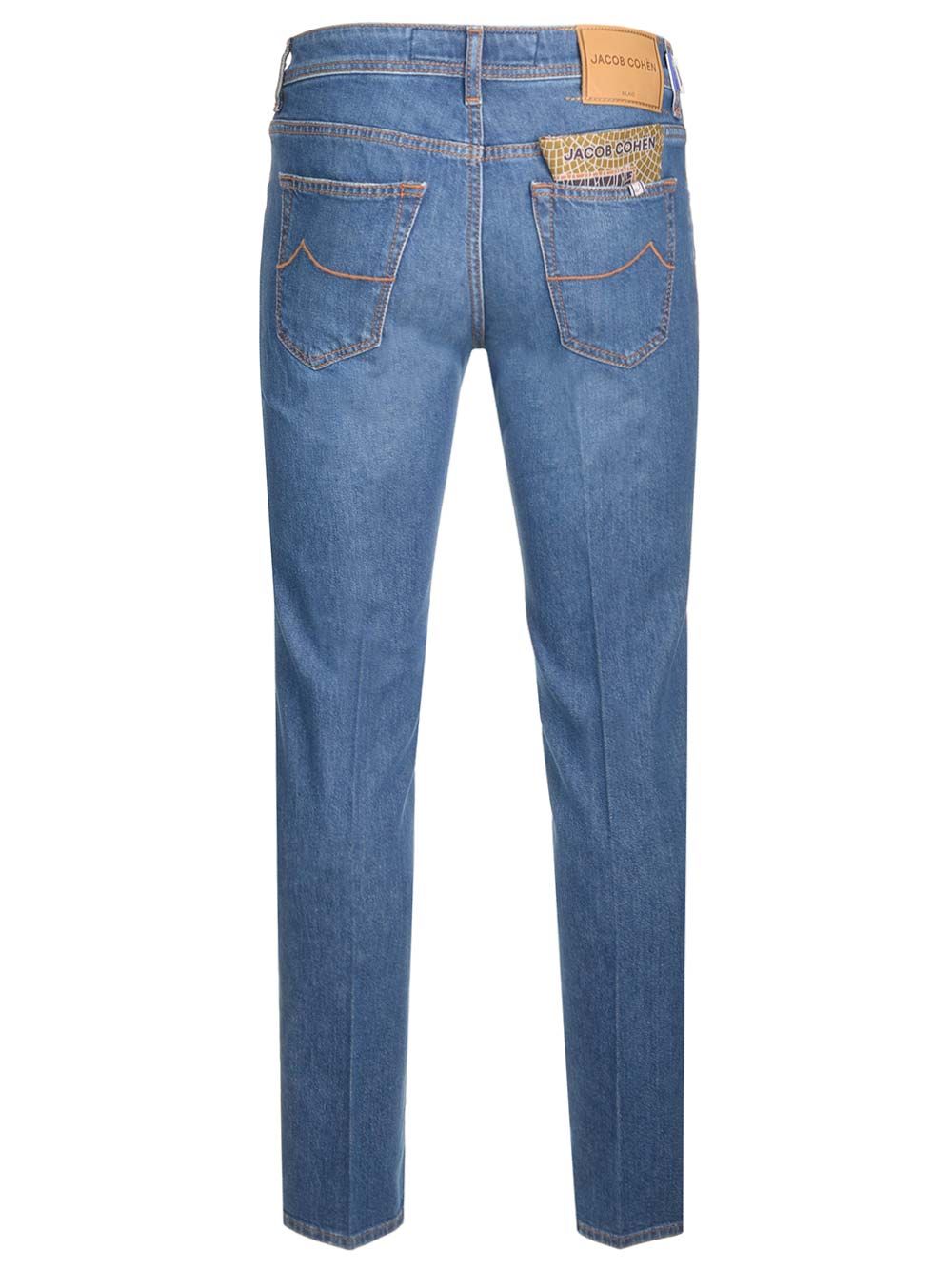 Jacob Cohen Pant5 Pkt Slim Cropped/Carrot Scott V1 Trousers - Blue | 239a9c9a432057cff57db97d8f94394ec949a5e1