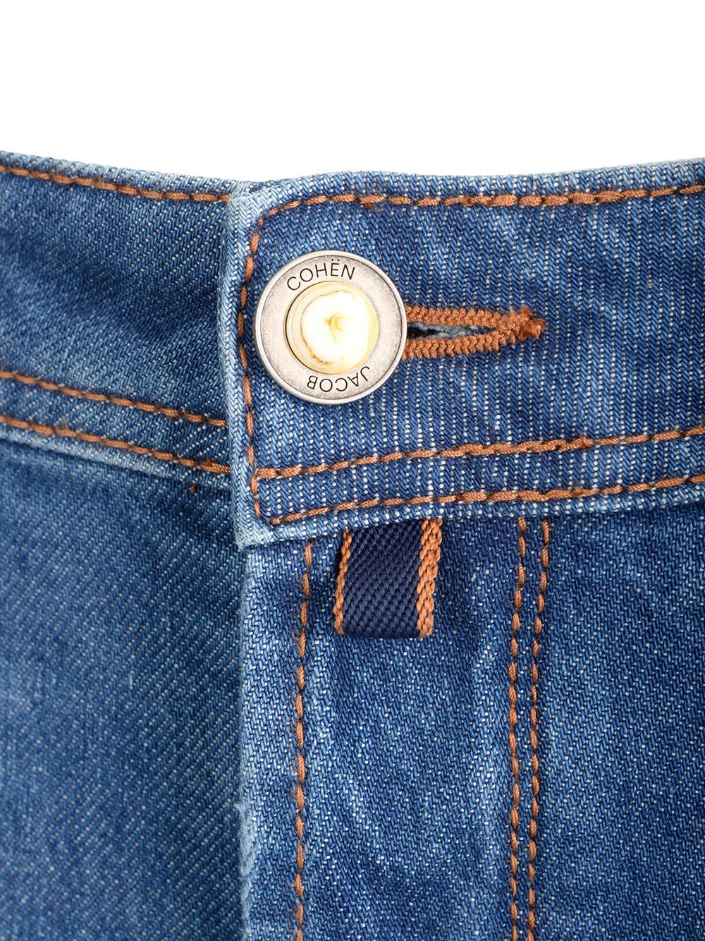 Jacob Cohen Pant5 Pkt Slim Cropped/Carrot Scott V1 Trousers - Blue | 393c192b5121b497d0621944c3bfdca620b6f6a9