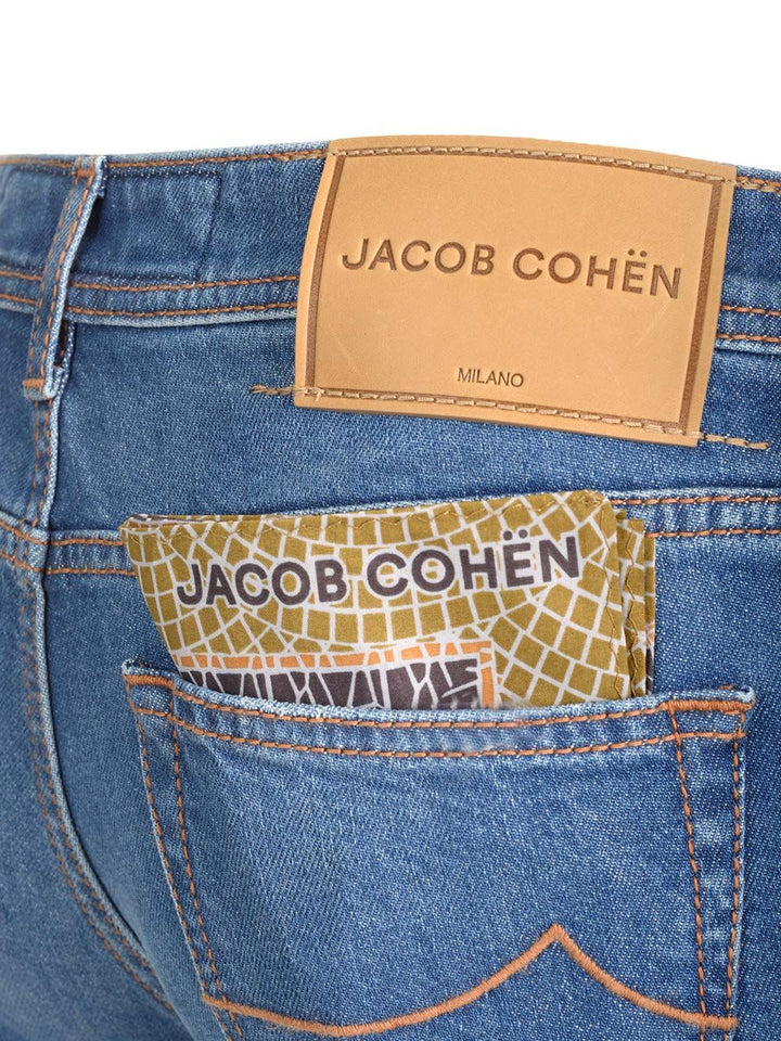 Jacob Cohen Pant5 Pkt Slim Cropped/Carrot Scott V1 Trousers - Blue | 94438f3d70093d26170b32401b6cce0c91c1dab1