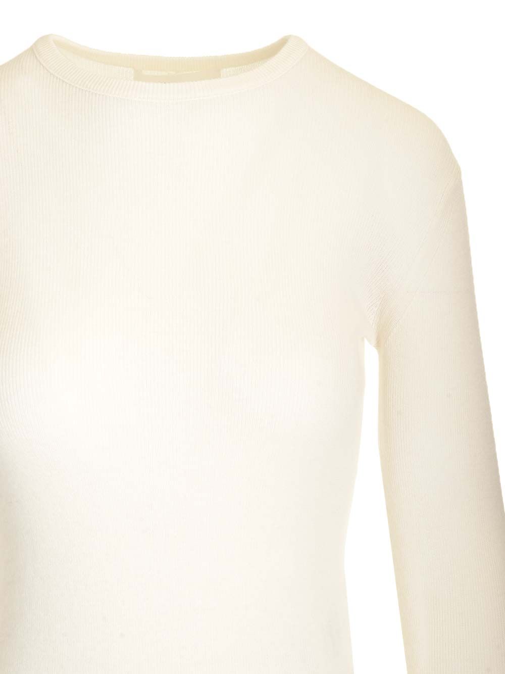 Lisa Yang Vivian Long-Sleeved T-Shirt Knitwear - White | 972d2caf86c654c671b0d2e824c72b4c10f39359