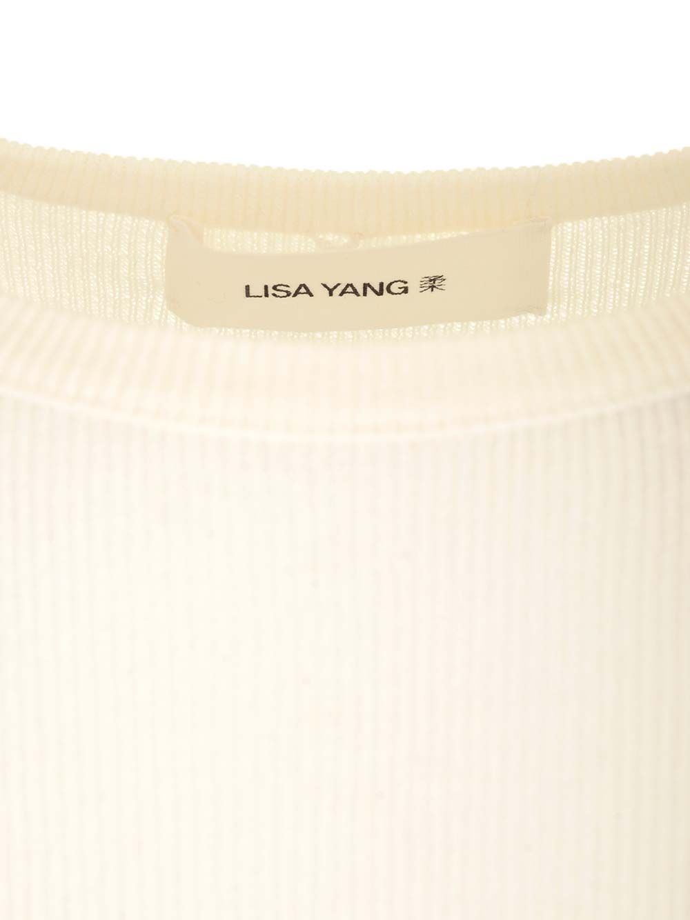 Lisa Yang Vivian Long-Sleeved T-Shirt Knitwear - White | 4267e4eab4b26fc5a5068b11d4415e2b88e10f40