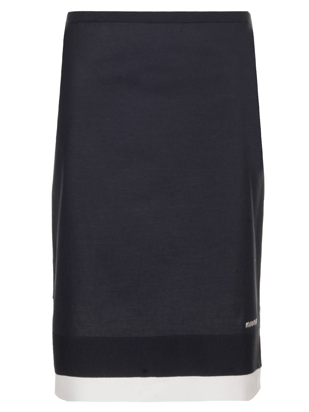 Miu Miu Knitted Knee-Length Skirt Skirts - Blue | f4ed98ef149bb35eeca0e433a374991f46bc8138