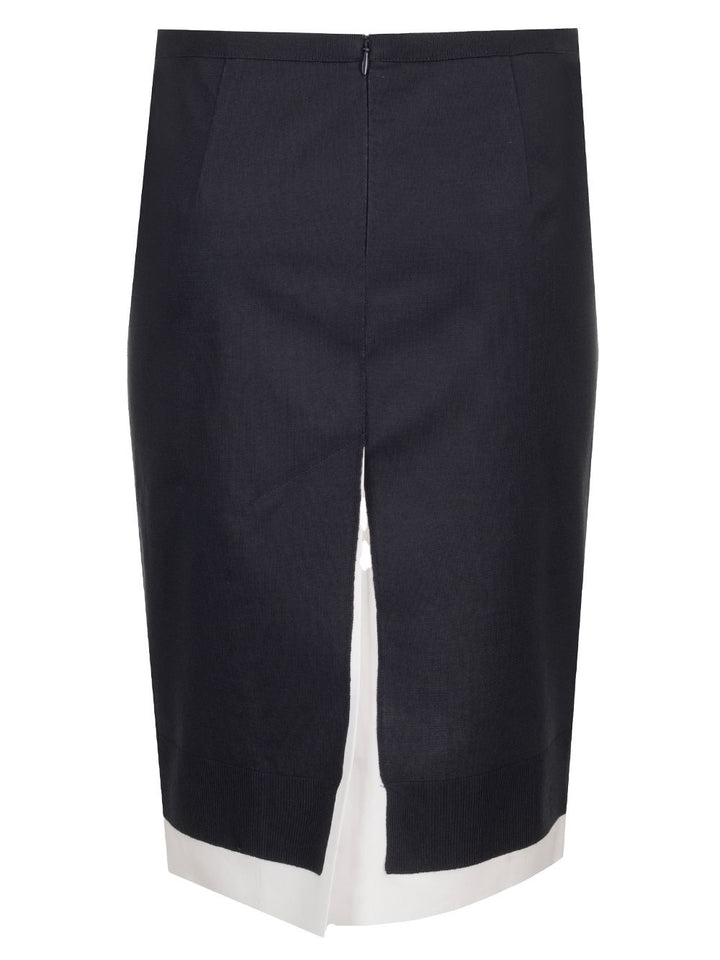 Miu Miu Knitted Knee-Length Skirt Skirts - Blue | 0004be1d9a434aa96326dc0b9eff81f889e1fb8d