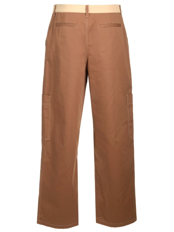 Off-White Cotton Cargo Pants Trousers - Brown | 5b14e40337b0911e2c2141be27d98f6f36e63d61