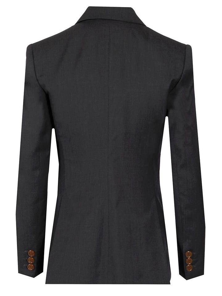 Vivienne Westwood Single-Breasted Blazer Jackets - Black | 6a9a6cb7af5d16f12b9a54a8792b469e93ac145b