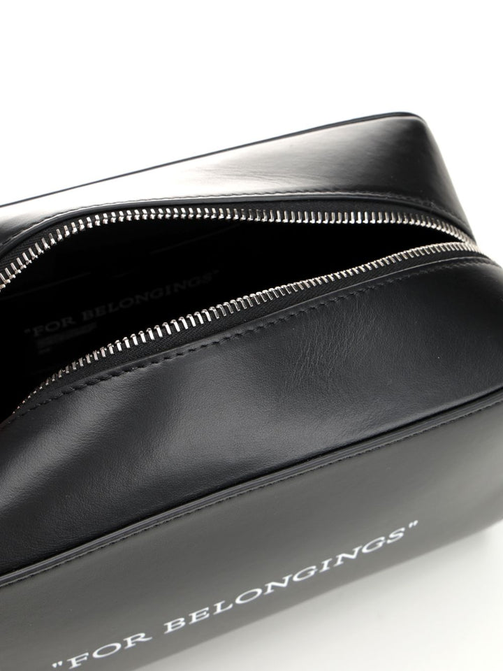 Off-White Beauty Case With Lettering Small leather goods - Black | 4e8273e37010e0892e07690105c47e0b9d367918