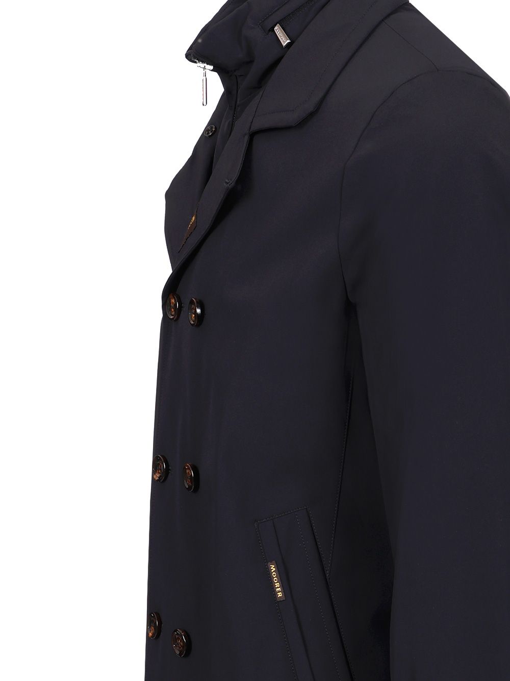 Moorer Volmer-Kn Coats - Blue | 77df9b5a7d4b5a79833c3711219c1a45bc69e525