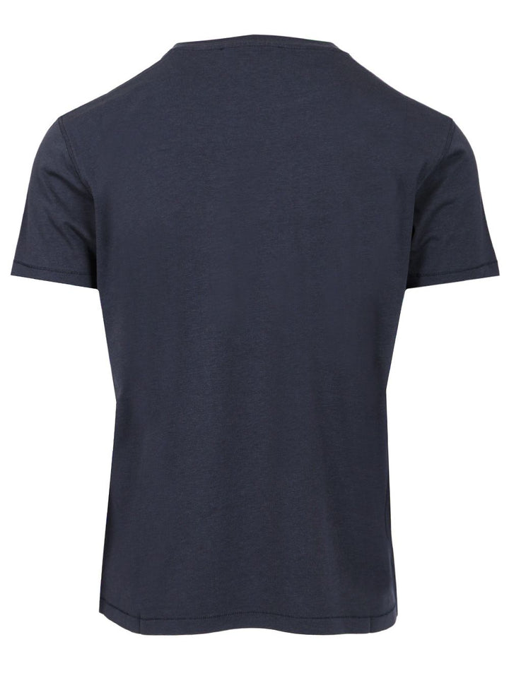 Tom Ford Lyocell Cotton T-Shirt - Blue | 70d80bce805b808916eada6b1fc893293d4b0d7c