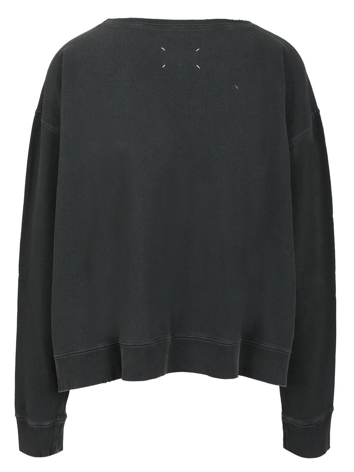 Maison Margiela Cotton Sweatshirt Sweatshirts - Grey | 258b60747f32f61d51ae7bd50af02773d1ea4d90