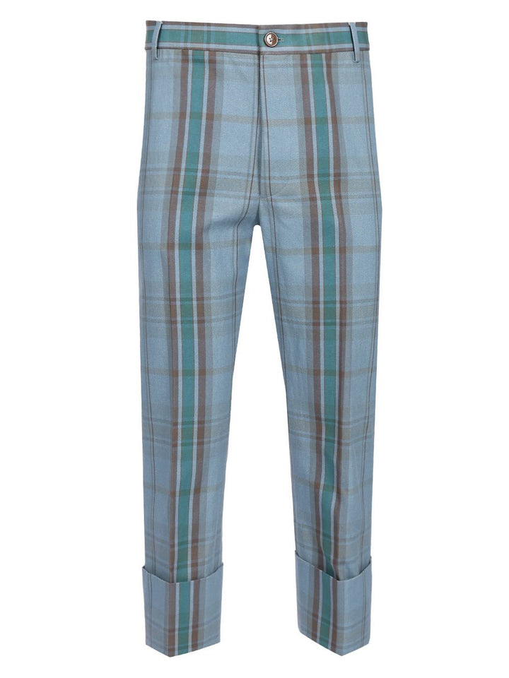 Vivienne Westwood Cropped George Trousers - Light blue | e025d6f4779b9dbfdefdad494cc2649d07657bbc