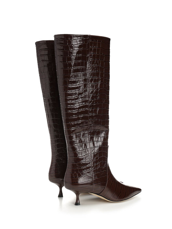 Stuart Weitzman Naomi 50 Boots - Brown | 6691e1dd365eea4666bd1303db7026daabda1389