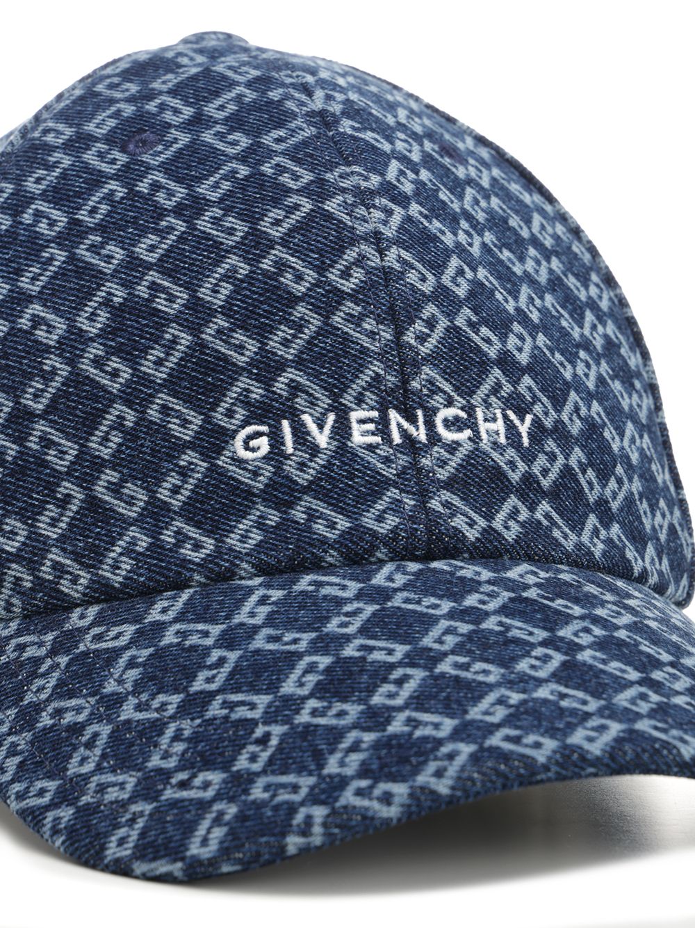 Givenchy Monogram 72 Denim Cap Hats - Blue | d92d9853afa4384eaad52288b64fb1cb0bc242ea