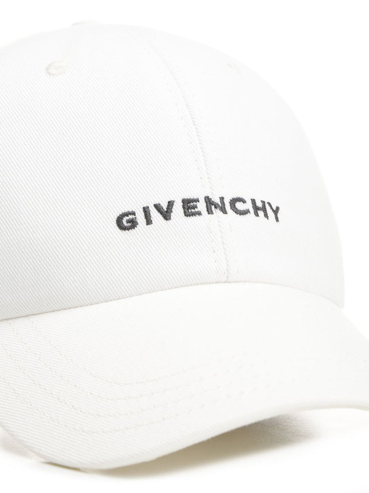 Givenchy Givenchy Embroidered Cotton Cap Hats - White | 4d080fa7defc3d874e1795642e079d142639efd2