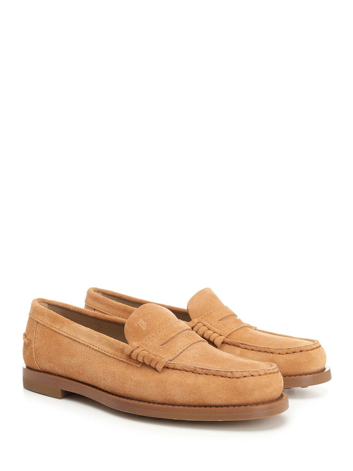 Tod'S Suede Moccasins Loafers - Brown | c56a8638c2d69d8d222a0b022ff70b5dabf19b30