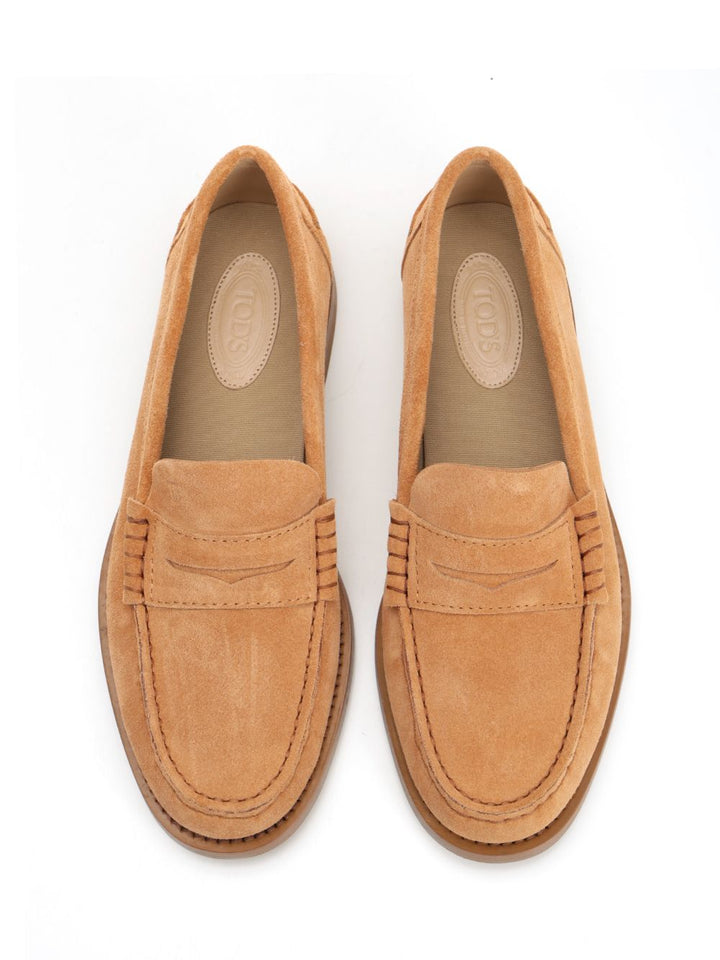 Tod'S Suede Moccasins Loafers - Brown | 9952d22ca603f431786fbb39dcd903b3a1ca9372