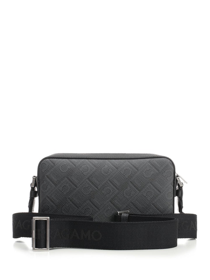 Ferragamo Ferragamo Monogram Shoulder Bag Handbags - Black | 4f348fd6572c0057298b46ab25fef7e450c3e081