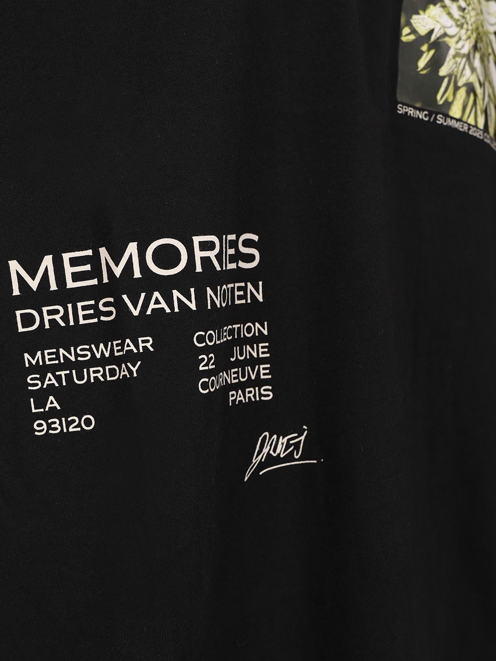Dries Van Noten Spring T-Shirt - Black | 9bfdd98b29ddb46f416f158c2821f405313e2d79