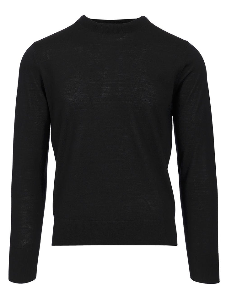 Dries Van Noten Merino Wool Sweater Knitwear - Black | bdb0b581790301cb04b3880f83181c5f1fd95ef6