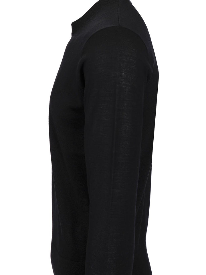 Dries Van Noten Merino Wool Sweater Knitwear - Black | 4e27dabd4177f393656e28fc6022b128a24f322e