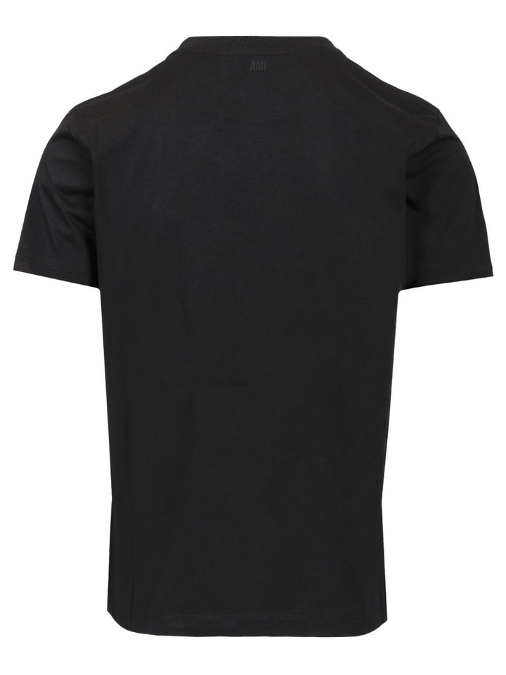 Ami Cotton T-Shirt - Black | 60d7e8a5e4801c4d3e69ad0856a3b3658e7ae039