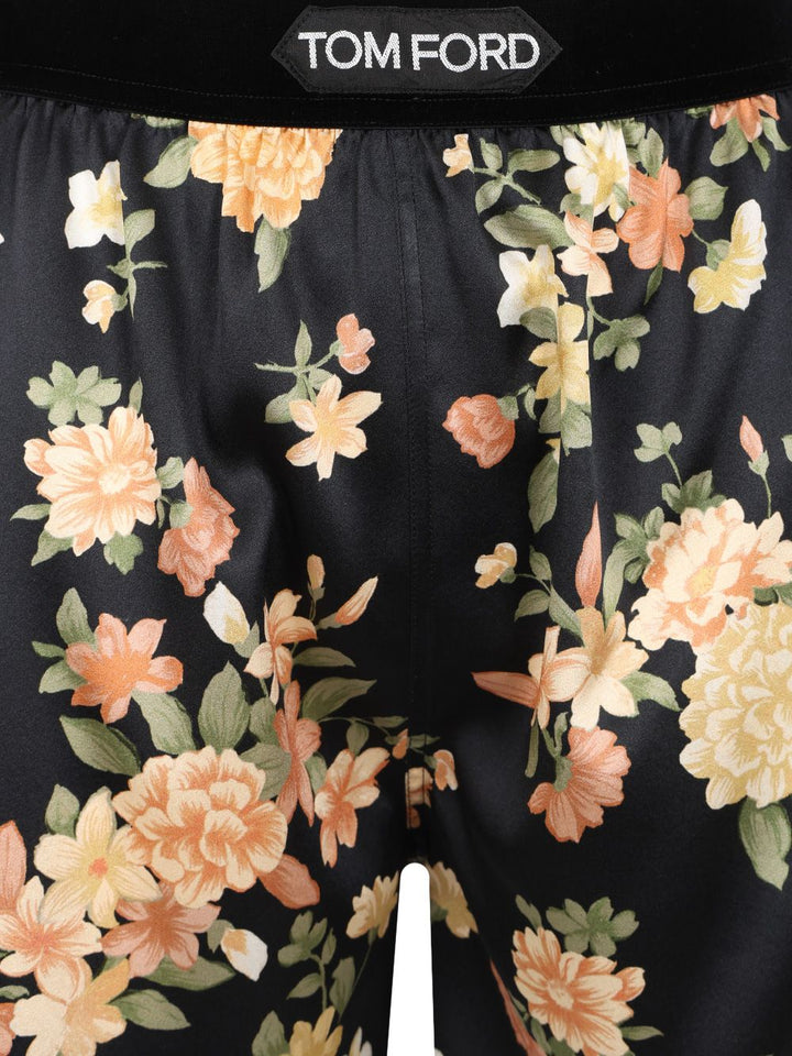 Tom Ford Boxer-Style Shorts In Silk Satin Trousers - Multicolor | 7559b7fab8f0d57ae72e53c59555eb951fba38f6