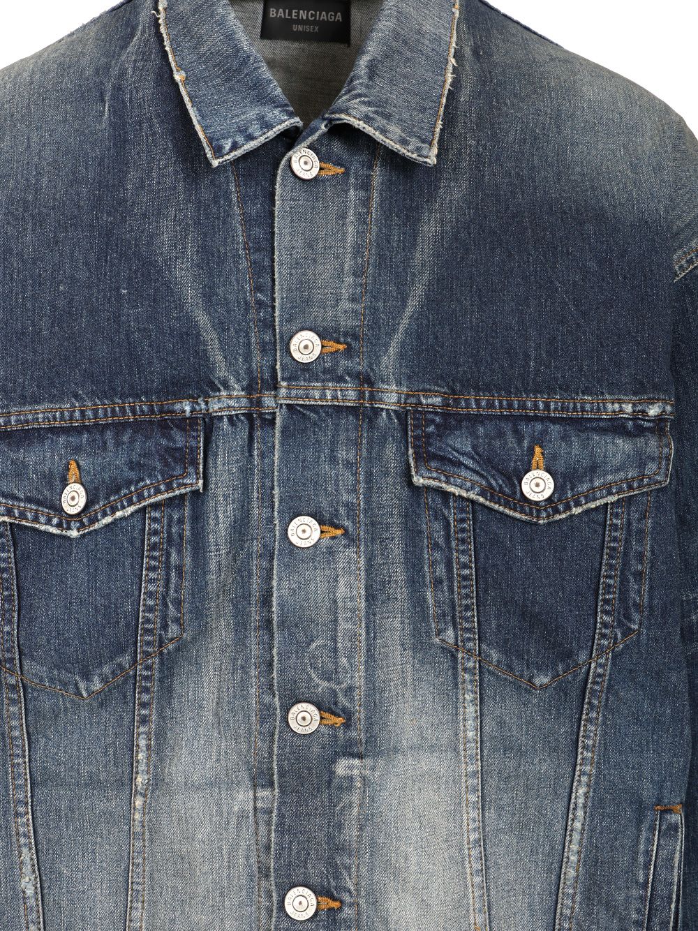 Balenciaga Oversized Denim Jacket Jackets - Blue | e651b7bd1c6db1262430797be969f9525164b69b