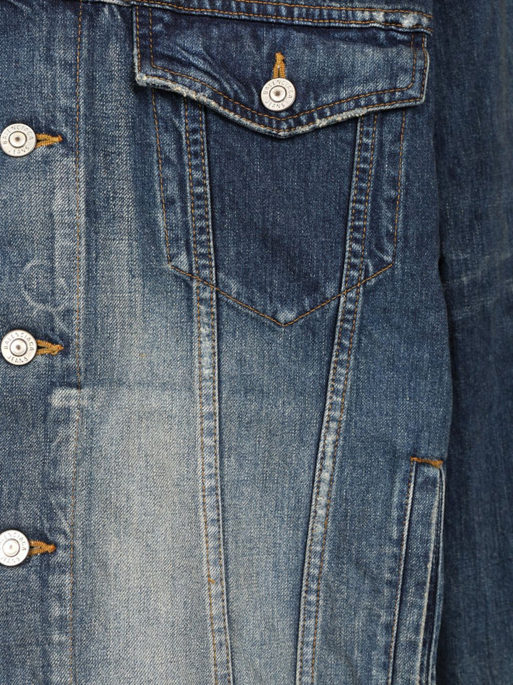 Balenciaga Oversized Denim Jacket Jackets - Blue | 604601a0b0e7f7827f3bc26abb4f82eb4b2e3e73
