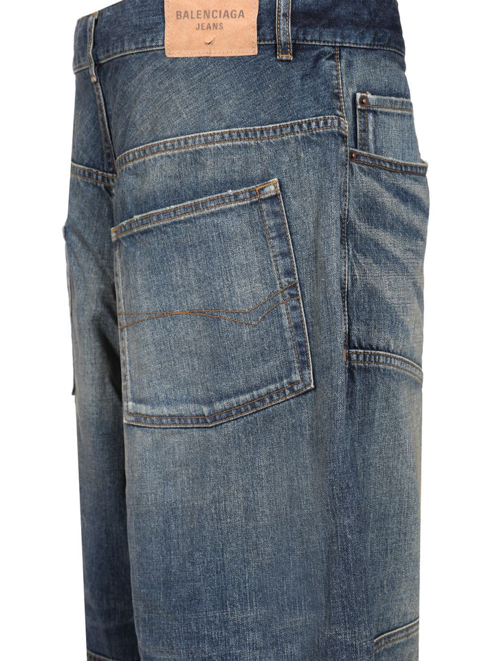 Balenciaga Baggy Jeans - Blue | ce1be2a3141785916ca1dc9e7e670b49f8aed7e3