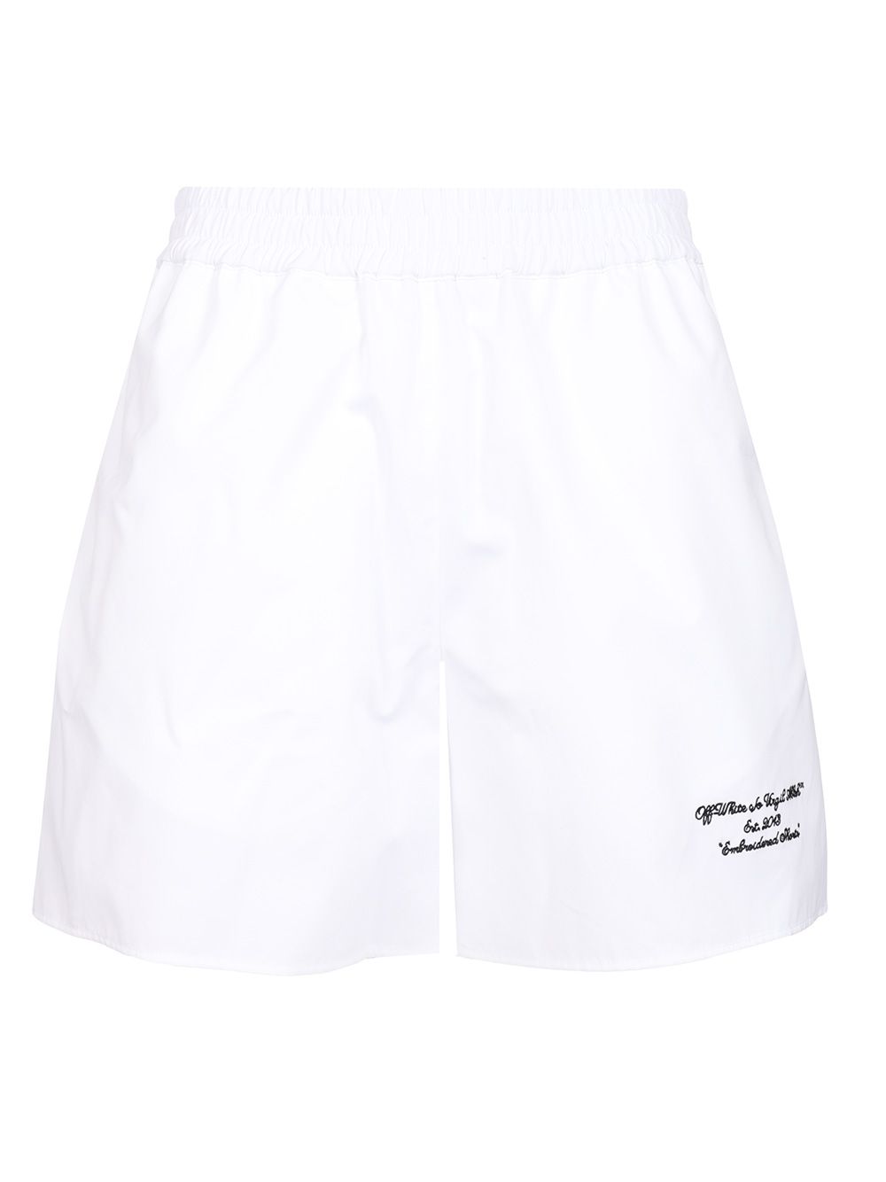 Off-White Popeline Shorts Trousers - White | 25417871d4e6058ace085dcdc741641a41c63903