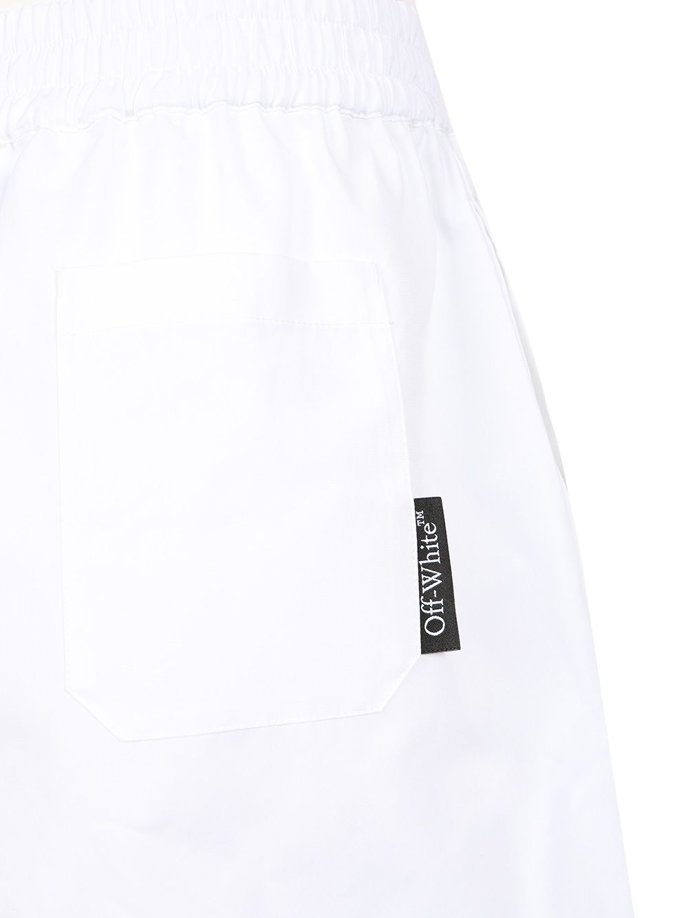 Off-White Popeline Shorts Trousers - White | 178f9a64d0d7646aaad0dddf6552ad087a450d96