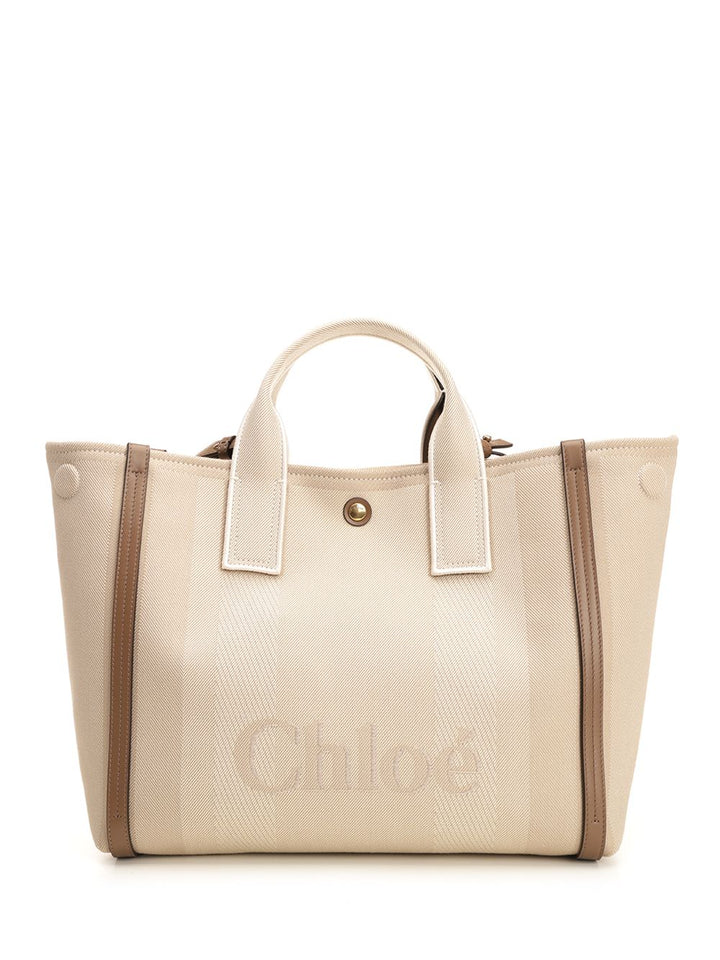 Chloe' Chloé Carry Handbags - Beige | e163af59a18b0d021b5d9c5718a787faafa21c58