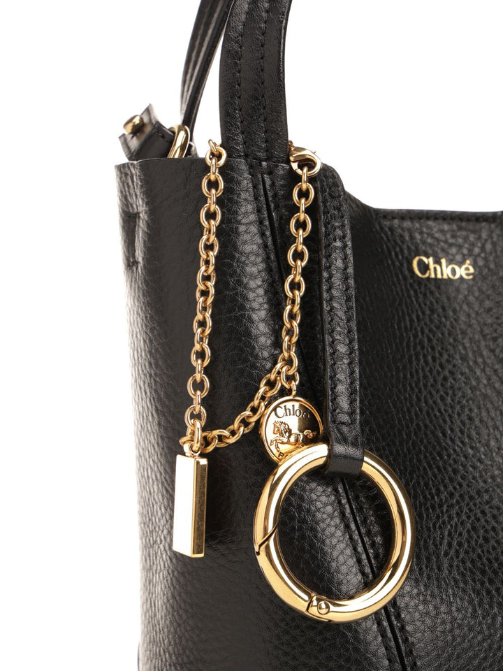 Chloe' Chloé Spin Shoulder Bags - Black | 33ad7f7fa3cf52458e3083142408e00d63bc4467