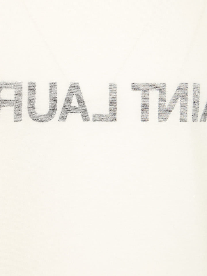 Saint Laurent Cotton Jersey T-Shirt - White | e5c0cc5723c6230fa6ea5dc53cec9dff10ccec93