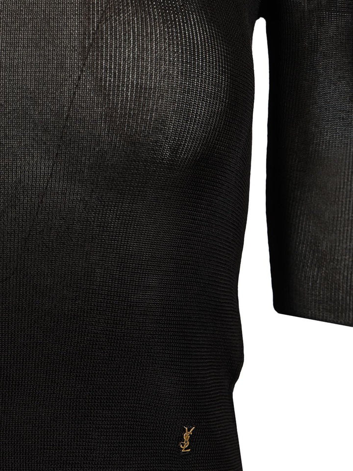 Saint Laurent Cassandre Tops - Black | 6540f551c43ccd6d74986abc853b9526110bfc60