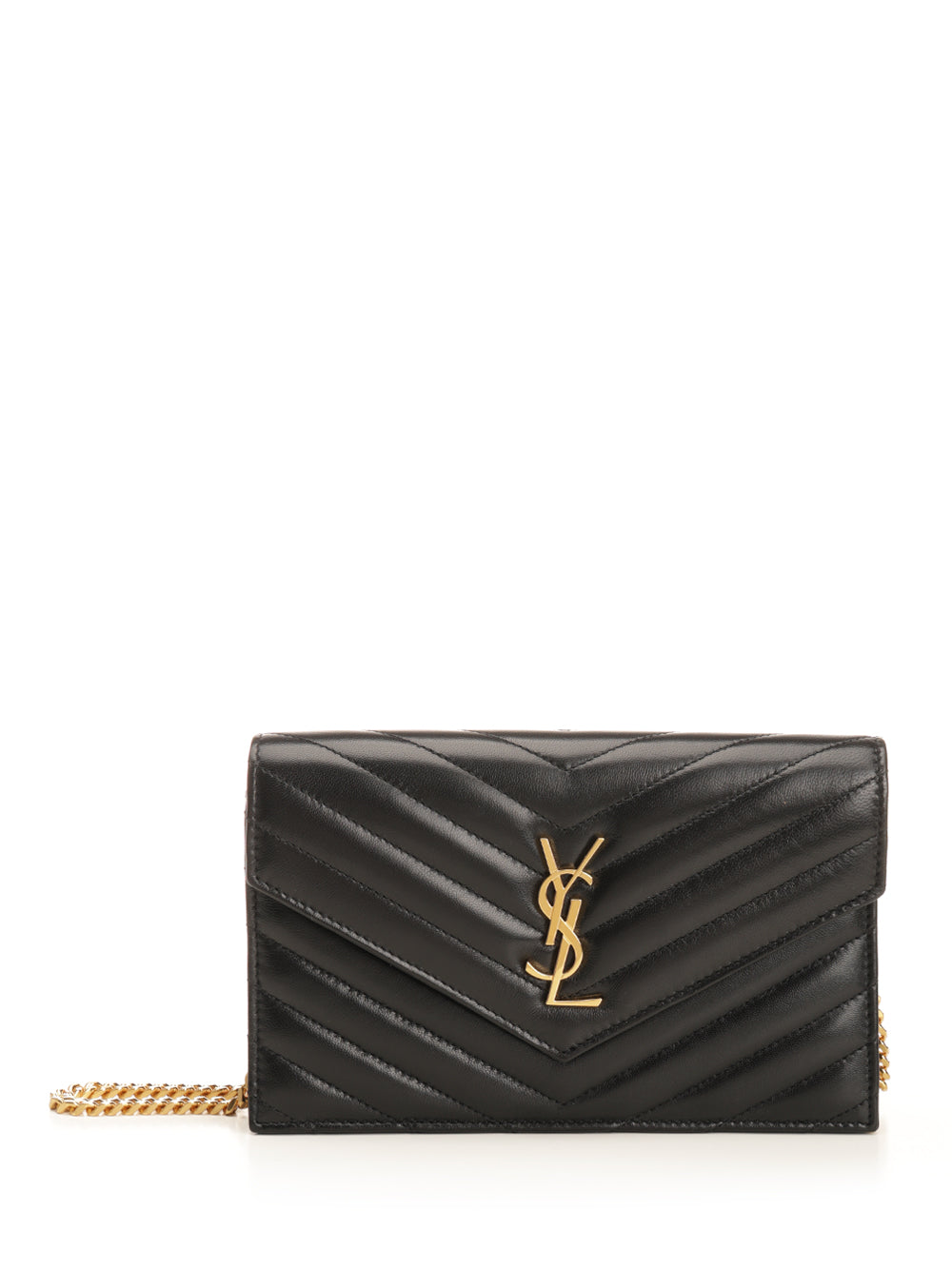 Saint Laurent Wallet On Chain Small leather goods - Black | 704ad4d4d66a1a00443c569e33260ba33b9cdd76