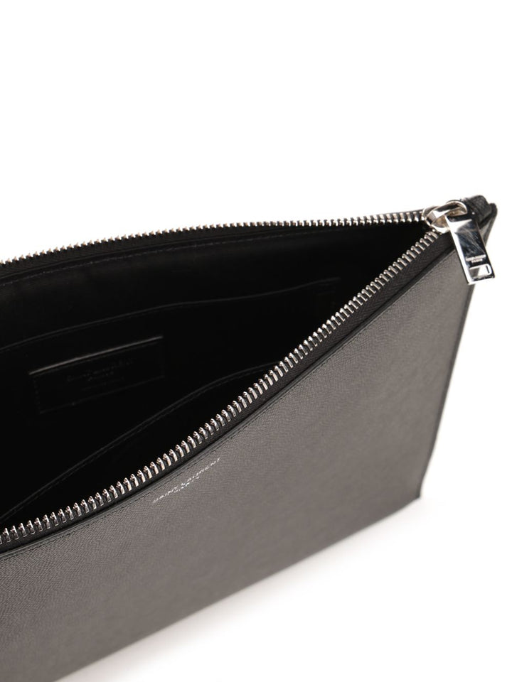 Saint Laurent Black Leather Ipad Holder Small leather goods - Black | 562280f83cc47a38766162345c58396bef533a82