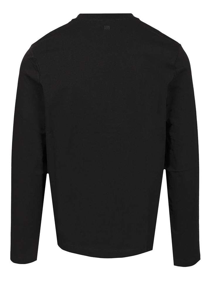 Ami Long-Sleeved T-Shirt - Black | 5aae443133e48e882ca4d2663a86da3edb1e50db