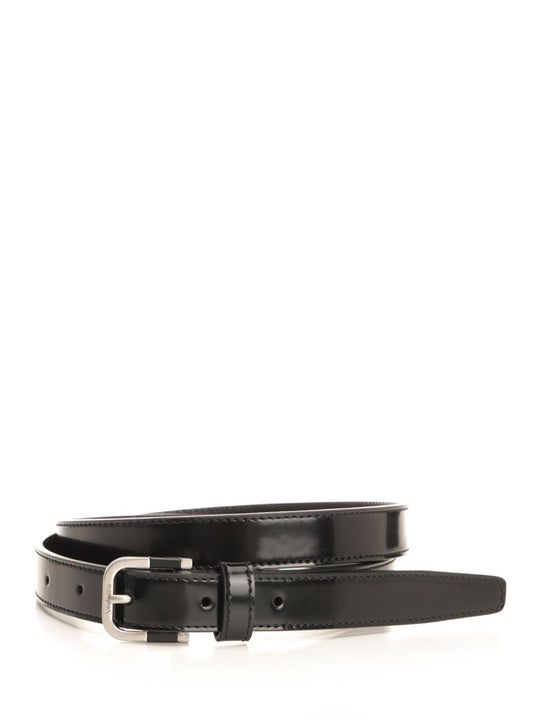 Brushed Leather Belt Belts Black