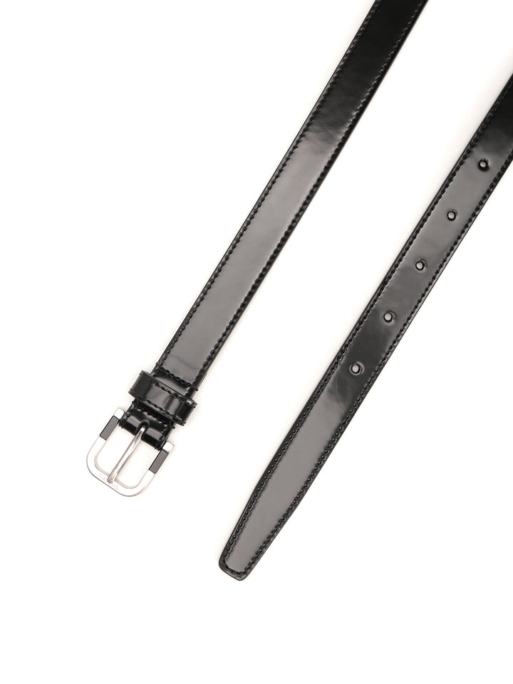 Saint Laurent Brushed Leather Belt Belts - Black | d858e586e7689655bbe0a0a02ef09bdd4356ac45