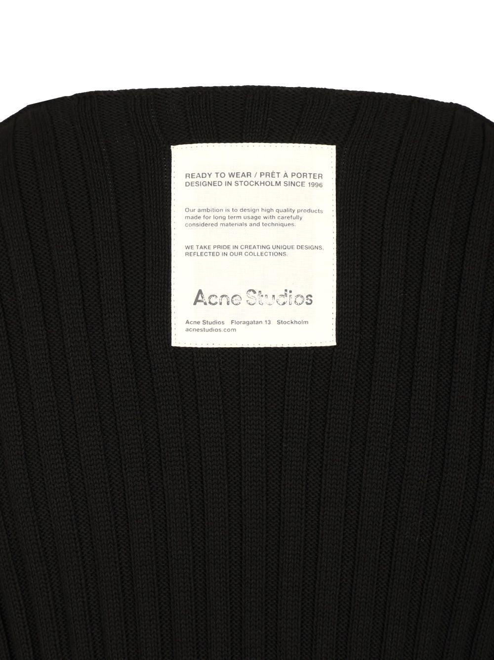 Acne Studios Crew Neck Sweater Knitwear - Black | 6222c81282c97c81ae54986ae273cd6e808a945b