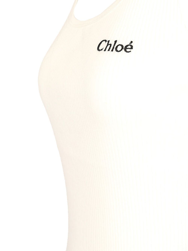 Chloe' Ribbed Stretch Jersey Tops - White | 229bb5d8f36bb0c8a851f5f5a34ad8d997fa91f6